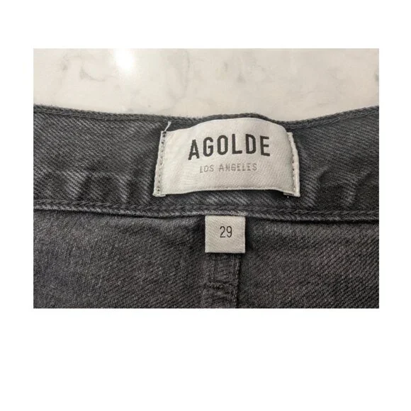 Agolde Parker Shorts - Black - Size 29 - Picture 8 of 10